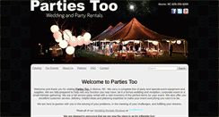 Desktop Screenshot of partiestoo.com